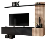 Sektsioonkapp ASM Solo, pruun v./must v., 180 cm x 40 cm x 130 cm