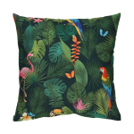 Dekoratiivne padi Home4you Holly Tropics, roheline v./oranž v./roosa v., 45 cm x 45 cm