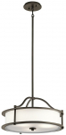 Valgusti rippuv Elstead Lighting Emory 3, E27, 3 x 60 W, valge v.