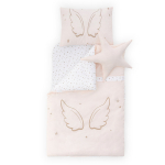 Beebi voodipesu komplekt Kalune Design Angel Wings, 60 x 90 cm, roosa v.