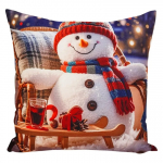 J&otilde;ulu dekoratiivne padjakate JCLA-102, sinine/valge/punane, 40 cm x 40 cm