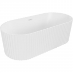 Vann seinaga, teisaldatav Mexen Paola, 150 cm x 75 cm x 58 cm, ovaalne, valge matt