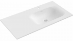 Vannitoa kraanikauss Mexen Vela Right, konglomeraat, 91 cm x 46.5 cm x 16.5 cm, valge