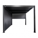 Terrassi rulookardin Domoletti, 3.85 cm x 2.25 cm, must v.