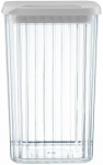 Toidukarp Ambition Curly, 1.2 l, 10.5 cm x 10.5 cm, l&auml;bipaistev v./valge v.