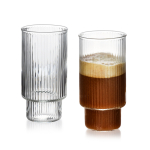 Klaaside komplekt Mondex Ella Stripes, borosilikaatklaas, 0.4 l, 4 tk