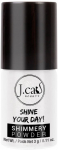 Highlighter J.Cat Beauty Shine Your Day! Shimmery Powder, 136 snoe white, 3 g