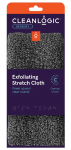Massaažinuustik Cleanlogic Detoxify Exfoliating, 45 cm x 22 cm, must v.