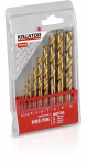 Metallist puurikomplekt Kreator KRT012102, metall, hss-tin, silindriline, 1-10 mm x 13.3 cm