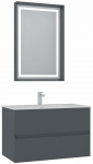 Vannitoa m&ouml;&ouml;bli komplekt Kalune Design Nest, matt antratsiit v., 51 cm x 91 cm x 55 cm
