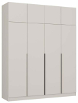 Riidekapp Senso 4D, must v./ka&scaron;miir v., 56.5 cm x 200 cm x 250 cm, 3 tk