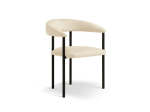 Toolide komplekt Cosmopolitan Design Lea Velvet, matt, ivory beige v., 53.5 cm x 56.5 cm x 74 cm, 2 tk