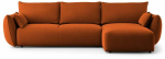 Nurgadiivan - voodi Cosmopolitan Design Matera, terracotta v., parem, 173 x 253 cm x 86 cm