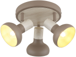 Valgusti lagi Candellux Lighting Puerto 98-49551, E14, 3 x 40 W, pruun v. / beež v.