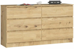 Kummut Akord Furniture Factory K140, artisan oak v., 77 cm x 138 cm x 40 cm