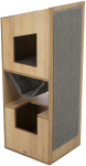 Kraapimispost kassile Trixie CityStyle, 41 cm x 38 cm x 105 cm, pruun v./hall v.