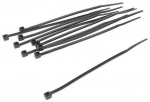 Kinnitusrihm InLine, 100 x 2.5 mm, 100 tk, must