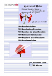 Lamineerimiskile Olympia, 80 &mu;m, 100 tk