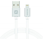 Juhe Swissten MFI, USB/Apple Lightning, 120 cm, valge