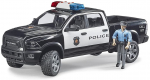 M&auml;ngu politseiauto Bruder Police Pickup Ram 2500 02505, 1:16, must v.