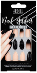 Liimitavad k&uuml;&uuml;ned Ardell Nail Addict, must/beež, 27 tk