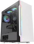 Arvuti korpus Thermaltake H200 TG Snow RGB Midi Tower White, valge v.