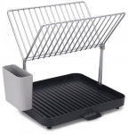 N&otilde;udekuivatusrest Joseph Joseph Y-Rack&trade; 2-tier Dish Rack, 28.5 cm x 30.3 cm x 35.8 cm, plastik/roostevaba teras, hall v.