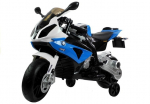 Laste elektriline mootorratas BMW S1000RR, sinine v./valge v.