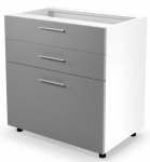 Alumine k&ouml;&ouml;gikapp Vento DS3-80/82, valge v./helehall v., 52 cm x 80 cm x 82 cm