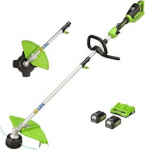 Akuga v&otilde;sal&otilde;ikur-trimmer Greenworks GD24X2TXK4x, 24 V