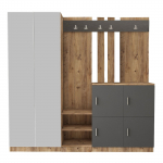 Esiku m&ouml;&ouml;blikomplekt Kalune Design DD9 AA, sise, antratsiit v./m&auml;nd v.