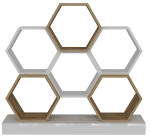 P&otilde;randariiul Kalune Design Cicek 322RTC1102, tamm v./valge v., 109 cm x 29.5 cm x 120 cm