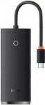USB jaotur Baseus WKQX030301 USB-C male, 4 x USB/USB-C female, must v.