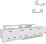 TV-laud Kalune Design Tammy, valge, 36.8 cm x 180 cm x 54 cm