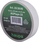 Elektriisolatsiooniteip Haupa HUPtape-15, hall, 33 m