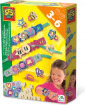 Ehete valmistamise komplekt SES Creative Easy Rings And Glitter Bracelets, mitmev&auml;rviline