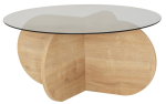 Kohvilaud Kalune Design Bubble, tamm v./hall v., 75 cm x 75 cm x 35 cm