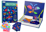 Magnetraamat - pusle Color Day Magnetic Shapes, 4 cm, sinine/roheline, 134 tk