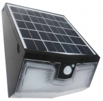 Seinapealne p&auml;ikesepaneeliga valgusti Milagro Transformer, 15W, IP65, must v.