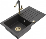 K&ouml;&ouml;givalamu koos kraaniga Mexen Pablo Flora, graniit, 75.2 cm x 43.6 cm x 16.1 cm, black granite