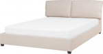 Voodi kahekohaline Shumee Belfort, 160 x 200 cm, beež v., ilma madratsita, p&otilde;hjalippidega