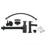 Valamusegisti su sifonu ir santechninėmis jungtimis, matt must v.