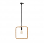 Valgusti rippuv Candellux Lighting Quadro, E27, 1 x 40 W, must v.