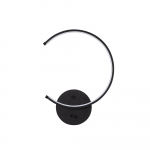 Valgusti seinale Opviq Moon 13328, LED, 3000 &deg;K, 1 x 12 W, must v.