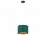 Valgusti rippuv Vespillo, E27, 1 x 15 W, kuldne v./roheline v.