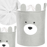 Pesukorv Sipo Premium Bear, 63 l, hall v., 40 cm x 40 cm