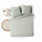 Voodipesukomplekt Douceur d`Interieur Meline, roheline v., 63 x 63 cm, 220 x 240 cm