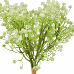 Kunstlilledest kimp, kipslill Mondex Viridis, valge/roheline, 33 cm