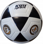 Jalgpallipall KUBIsport, 5 suurus, valge v./must v.