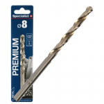 Metallist puur Specialist+ Premium, puit/metall/plast, silindriline, 8 mm x 11.7 cm